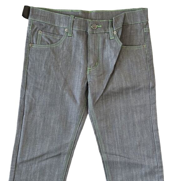 Cheap Monday Zip Low Dry Grey Skinny Stretch Jeans Size 28 x 32 NWT $69 - Picture 4 of 8